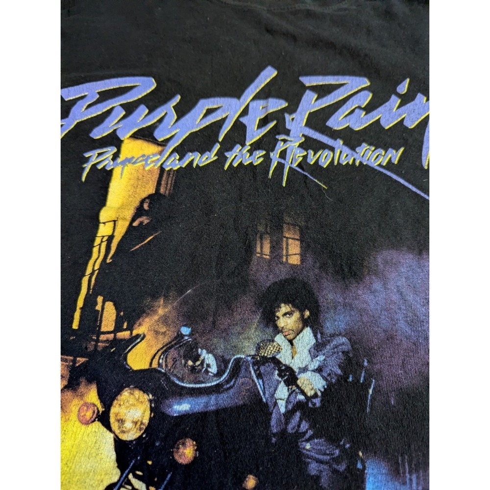Prince Purple Rain and the Revolution Black Graphic T Shirt - Picture 4 of 11